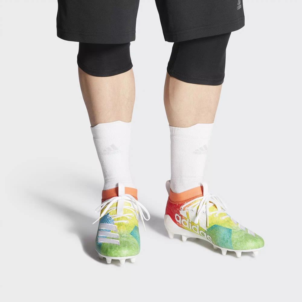 Adidas Adizero 8.0 Tacos de Futbol Naranjas Para Hombre (MX-81608)